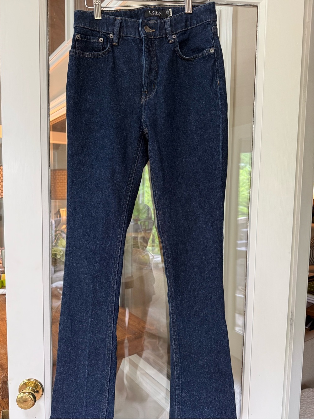RALPH LAUREN GUC Dark Wash Straight-Leg Jeans SZ 4